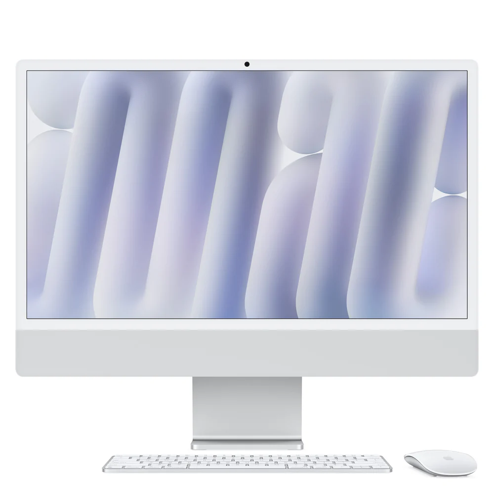 iMac con pantalla Retina 4,5K de 24 pulgadas: Chip M4 de Apple con CPU de 8 núcleos y GPU de 8 núcleos, 256 GB SSD - Plata