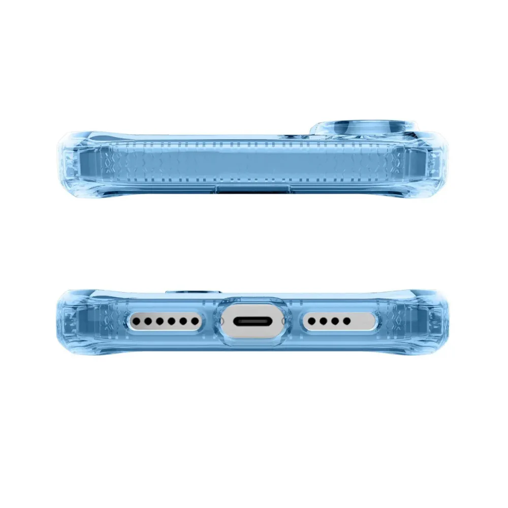 Case ItSkins Hybrid R Vapor con MagSafe para iPhone 16 - Azul Claro - Image 3