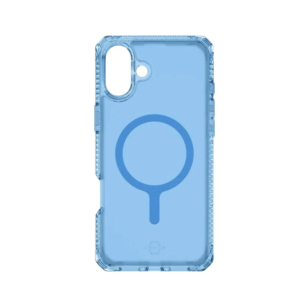 Case ItSkins Hybrid R Vapor con MagSafe para iPhone 16 - Azul Claro - Image 4
