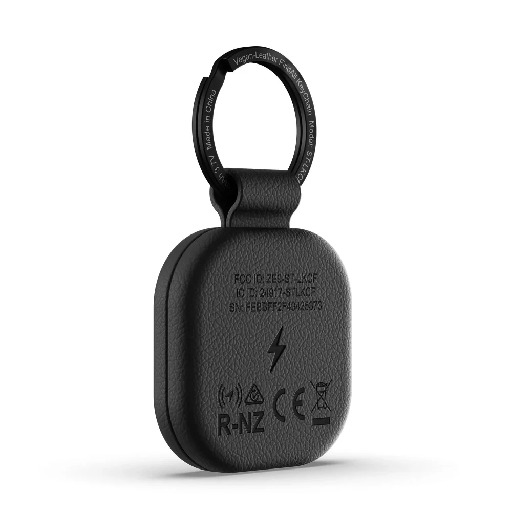 Llavero de Cuero Vegano Satechi Compatible con Find My - Negro - Image 4