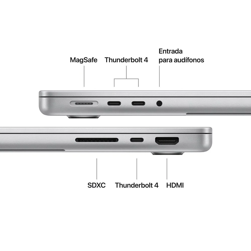 MacBook Pro de 14 pulgadas: Chip M5 de Apple con CPU de 10 nĂșcleos y GPU de 10 nĂșcleos, 1 TB SSD - Color plata - Image 7