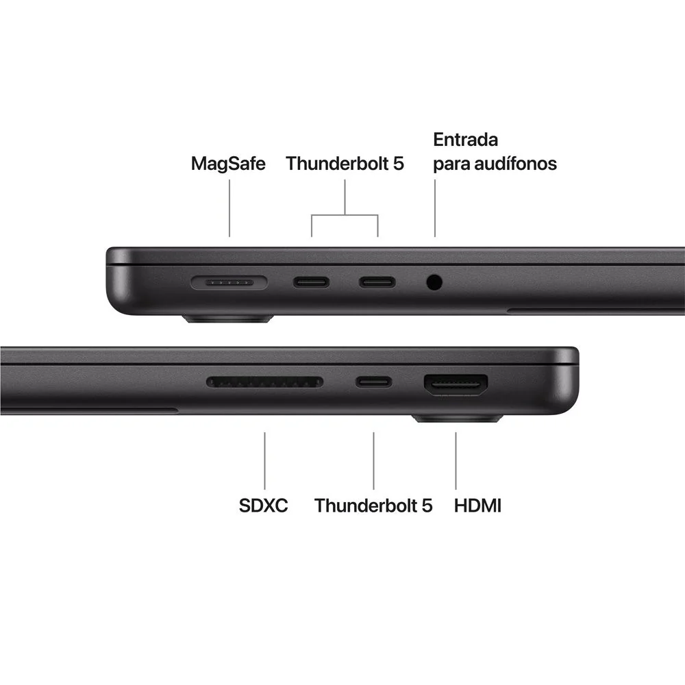 MacBook Pro de 14 pulgadas: Chip M5 Pro de Apple con CPU de 15 núcleos y GPU de 16 núcleos, 1 TB SSD - Negro espacial - Image 7