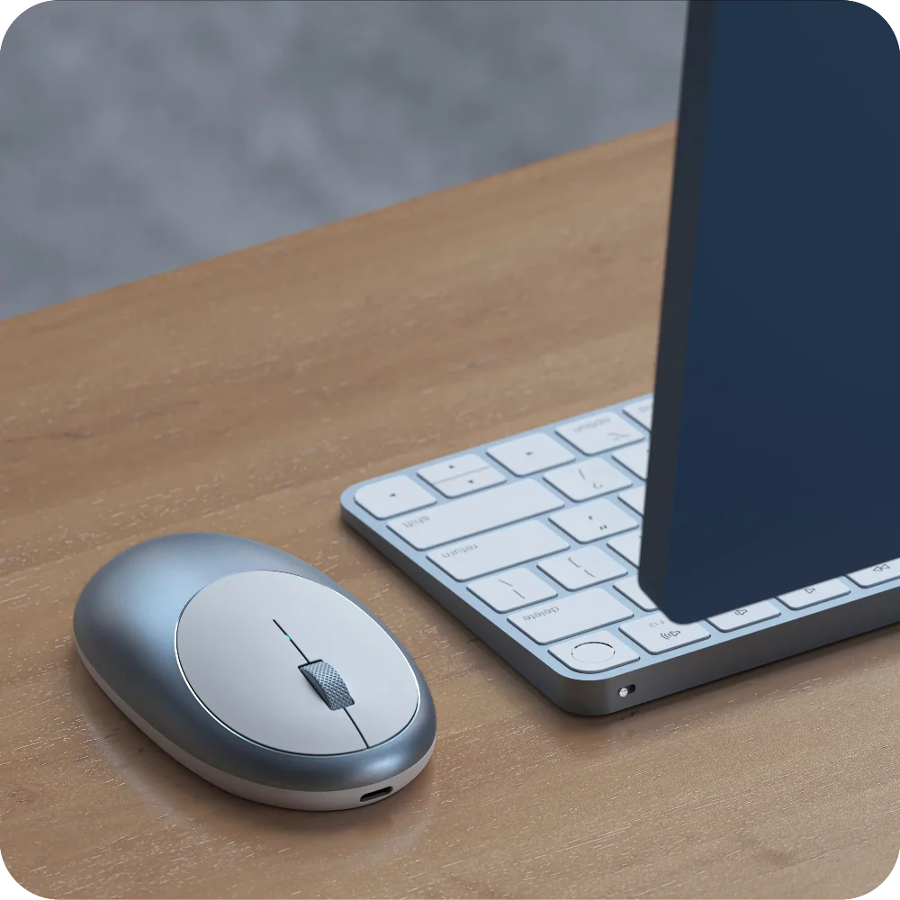 Mouse Satechi inalámbrico M1 Bluetooth - Azul Cielo - Image 6
