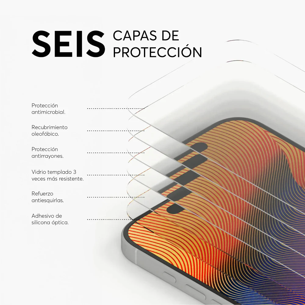 Protector de Pantalla NCO GlassGuard ion+ para iPhone 17 Air - Transparente - Image 4