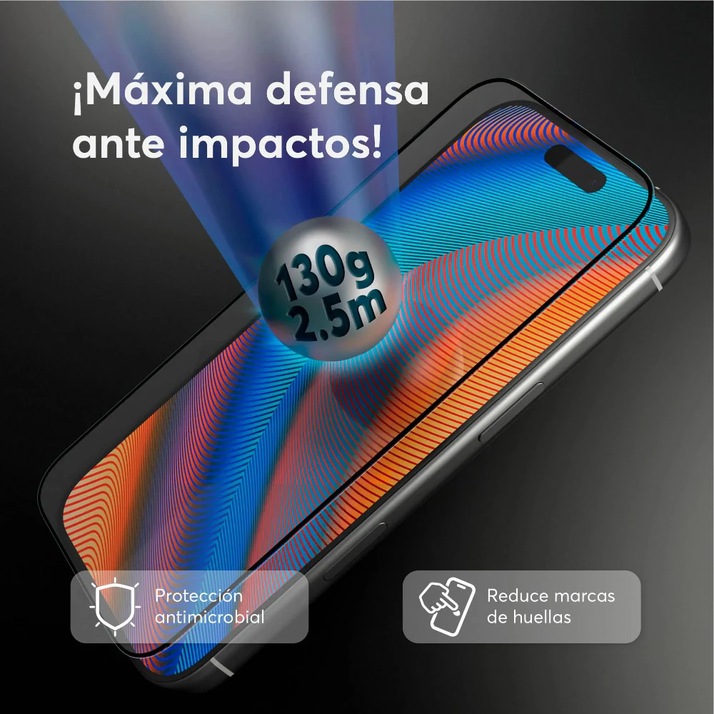 Protector de Pantalla NCO GlassGuard ShockProof para iPhone 17 -Transparente - Image 5