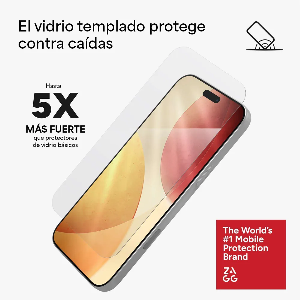 Protector de Pantalla Zagg Glass Elite para iPhone 17 Pro Max - Transparente - Image 5