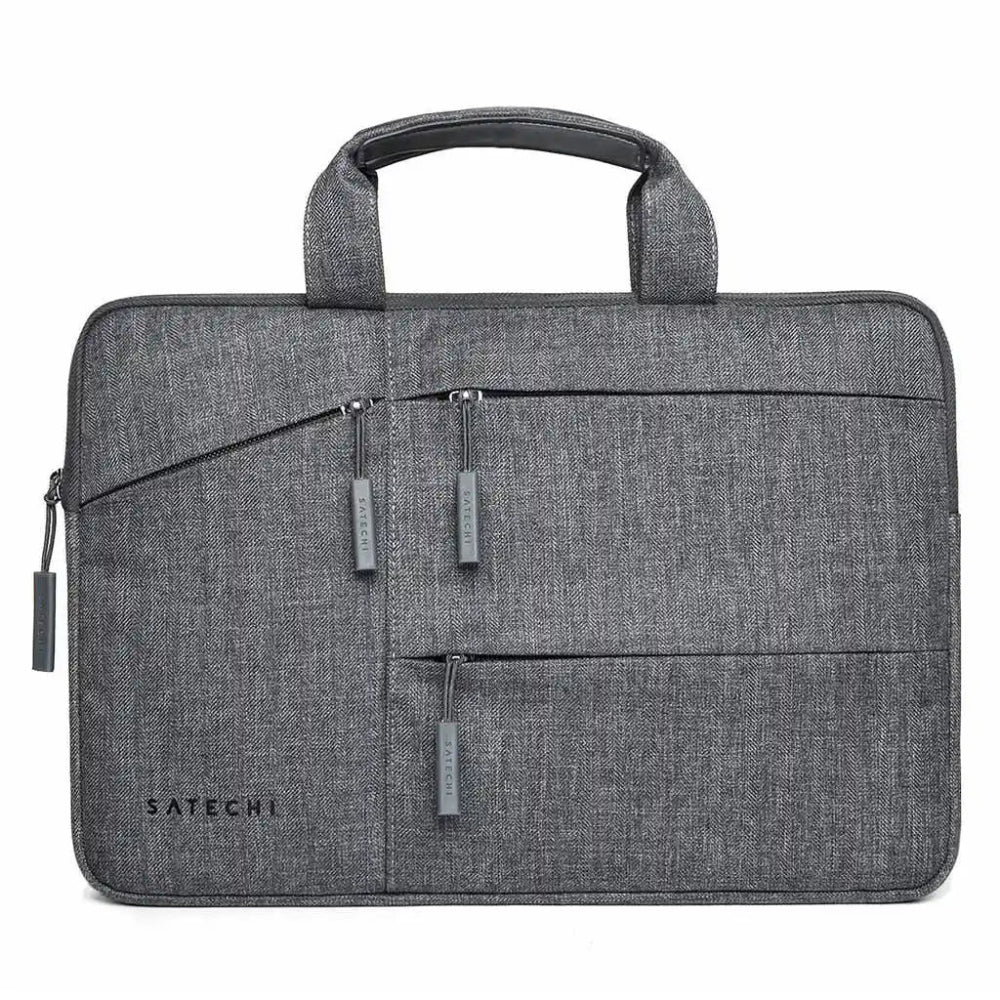 Funda impermeable Satechi para portátil 15" con bolsillos - Gris
