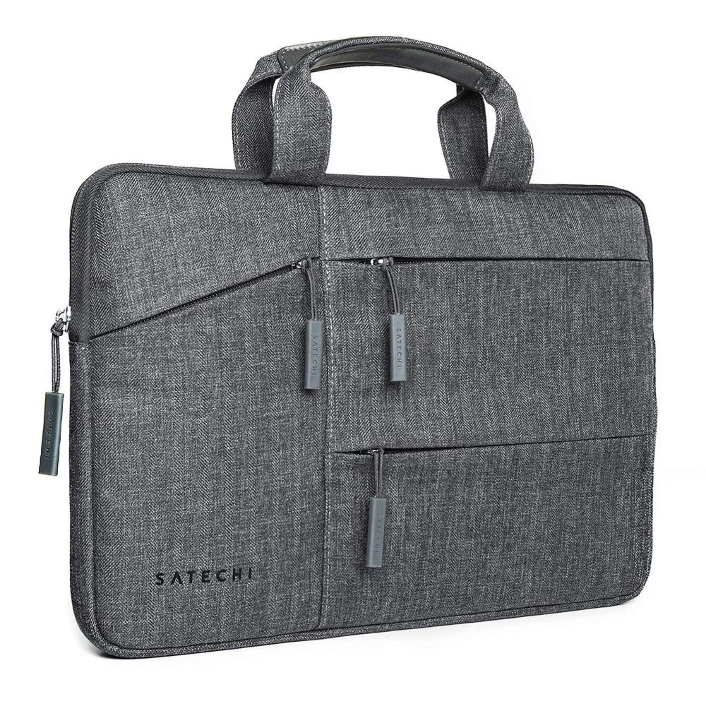 Funda impermeable Satechi para portátil 15" con bolsillos - Gris - Image 3