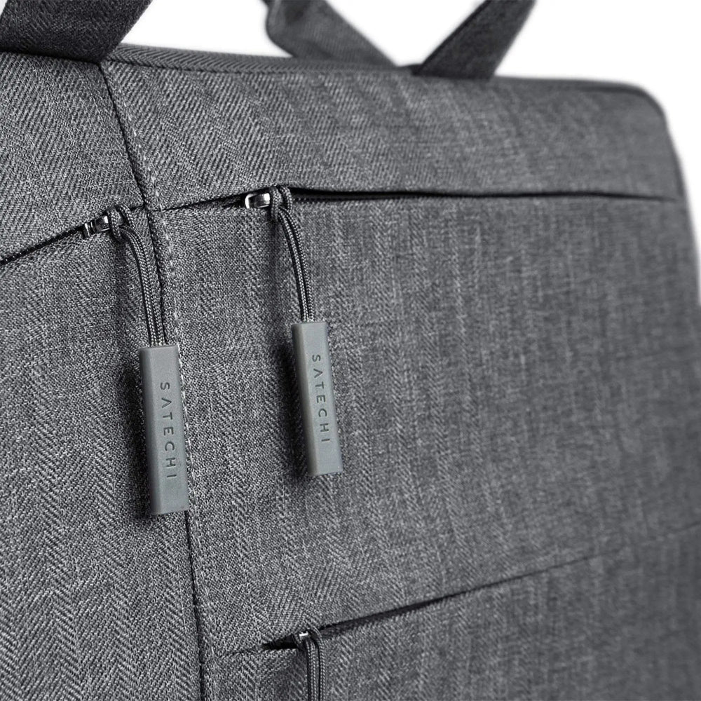 Funda impermeable Satechi para portátil 15" con bolsillos - Gris - Image 4