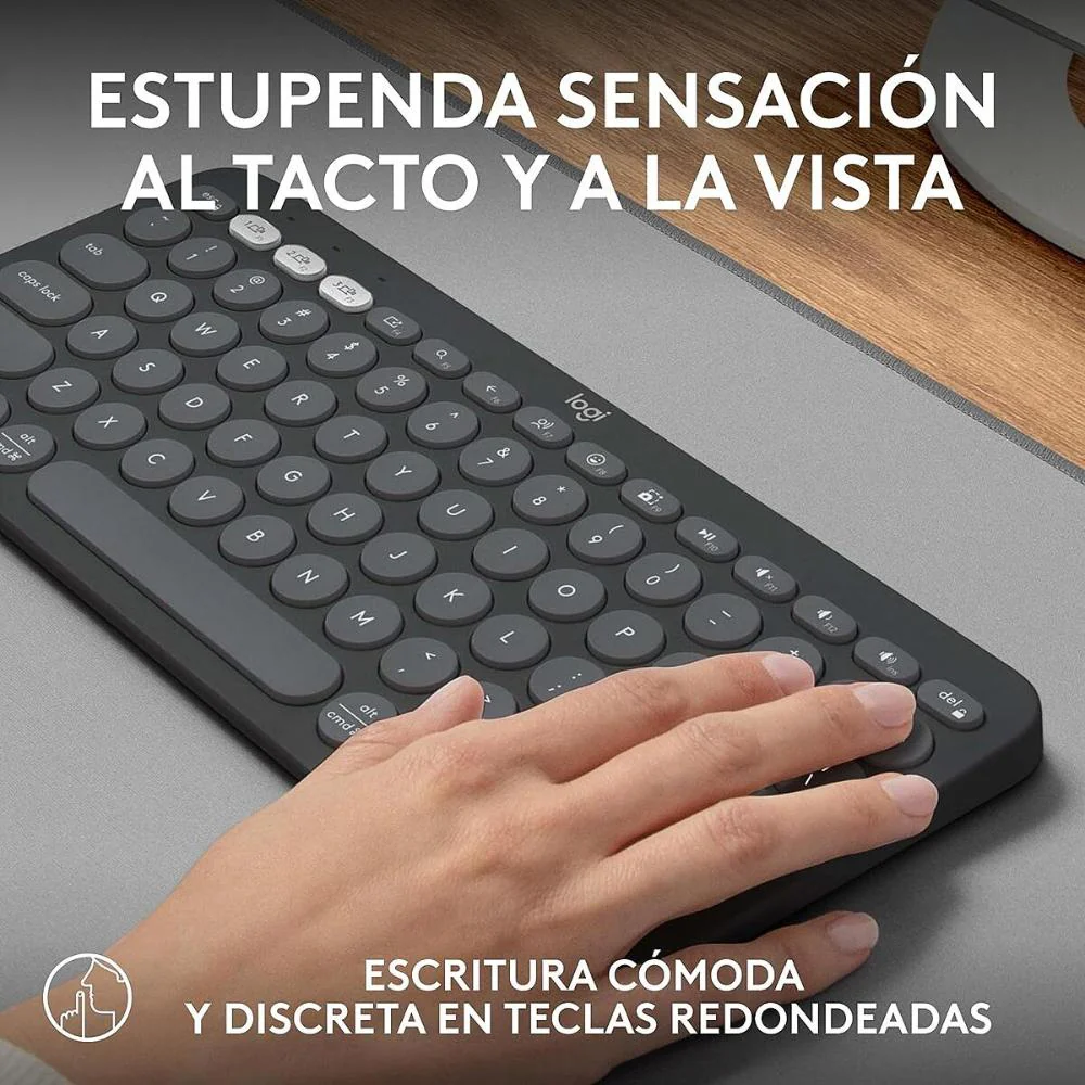 Teclado Bluetooth Multidispositivo Logitech Pebble Keys 2 K380s - Grafito - Image 5